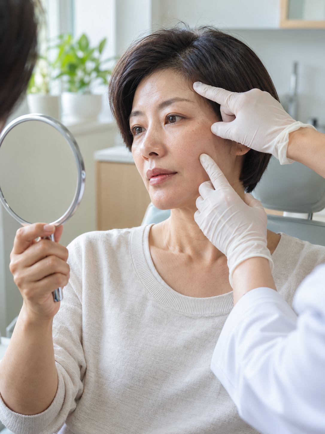 AI 생성 실사 예시: 보톡스·필러 상담